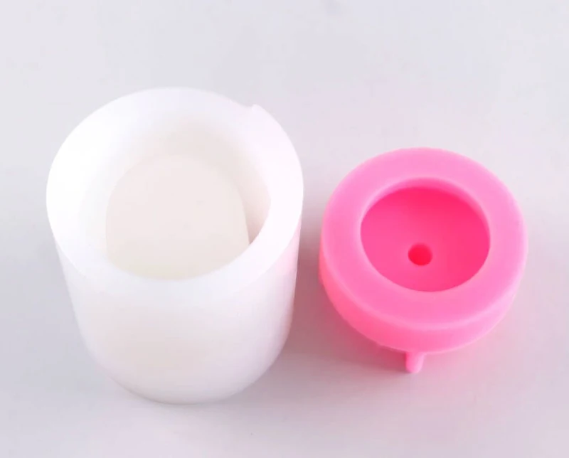 Креативная свеча емкость для бетонных свечей с крышкой форма цилиндрических