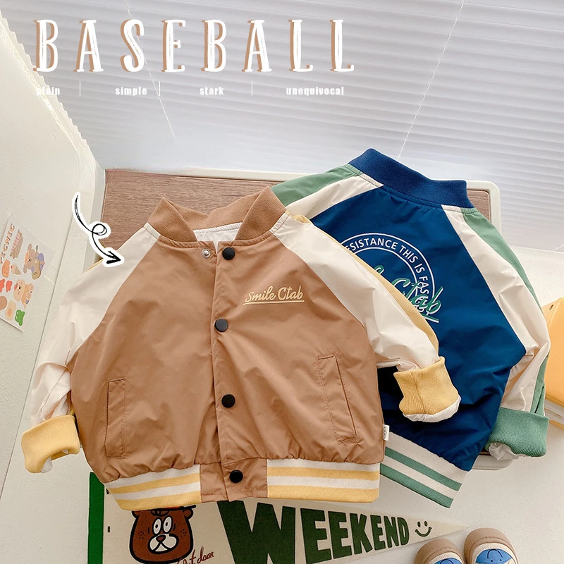 

Autumn Brand Casual Baseball Jacket Coat for Baby Boy Kids Clothes Spring Toddler Girls Casual Sports Jackets Children Outerwear