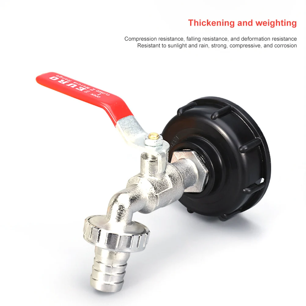 Универсальный адаптер для крана резервуара IBC 1000 л водяной муфты 1/2 дюйма 3/4