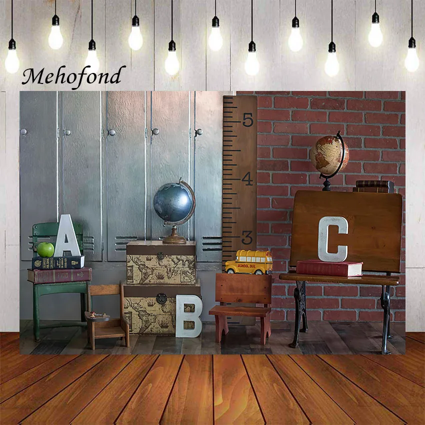 Фон для фотосъемки Mehofond детского сада классного Класса ABC первый день школьного