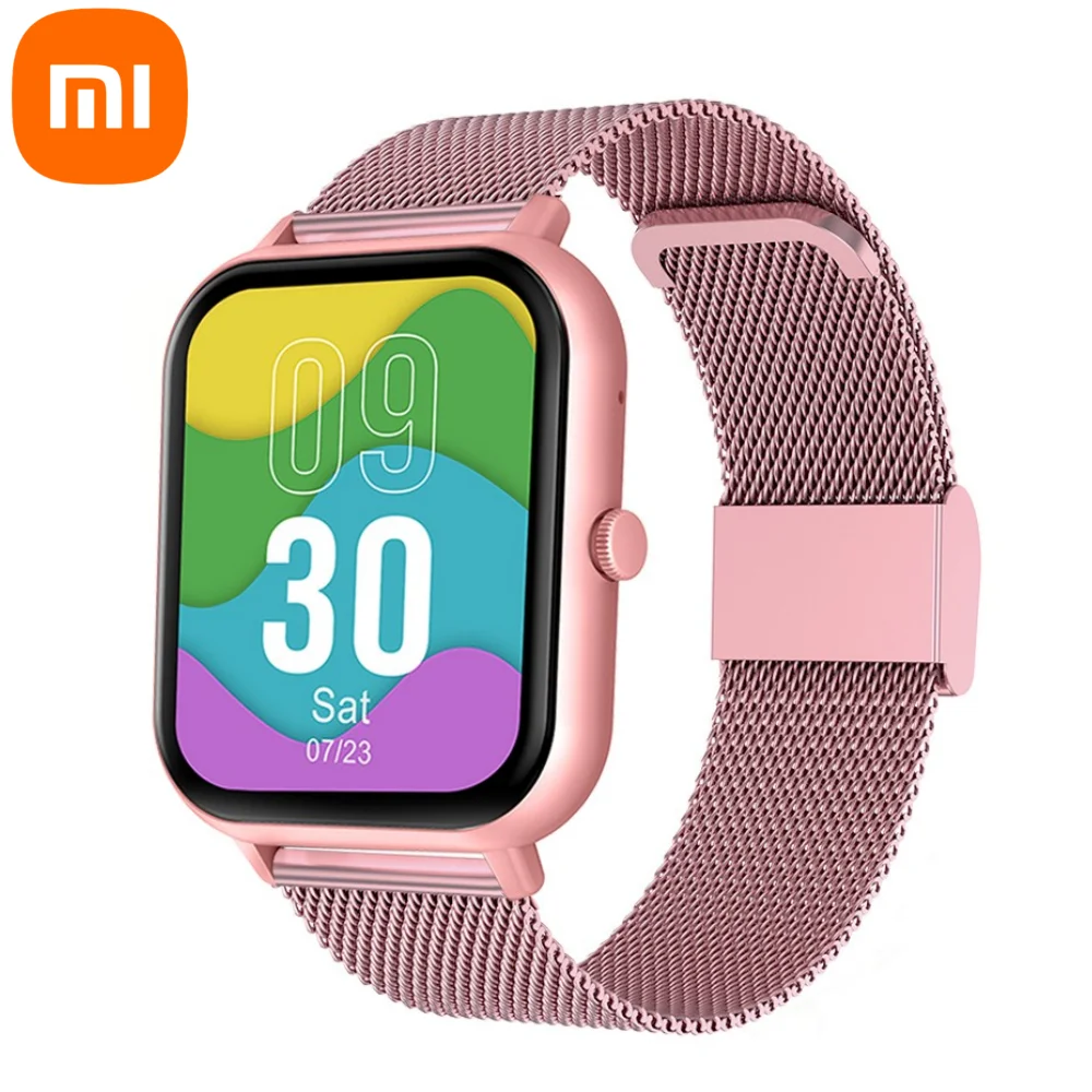 

Xiaomi 2023 New Smart Watch Women Custom Dial Smartwatch Waterproof Bluetooth Music Watches Touch Bracelet Clock for Android IOS
