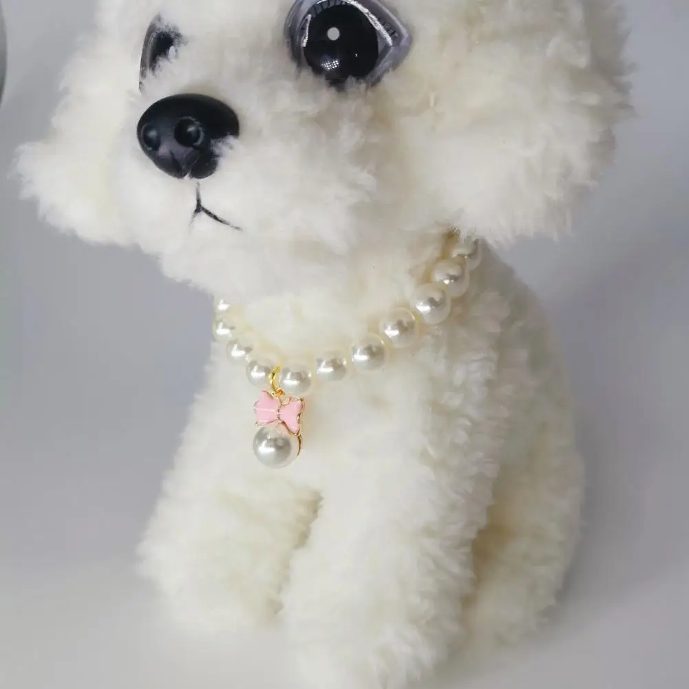 

Ошейник с искусственным жемчугом, украшение для домашних животных, ошейник с искусственным жемчугом для собак и принцесс