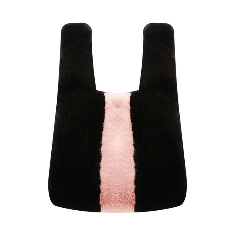 Women's Faux Fur Tote Bags Plush Plush Totes 2022 New Ladies Luxury Designer Soft Top Bags Warm Bags