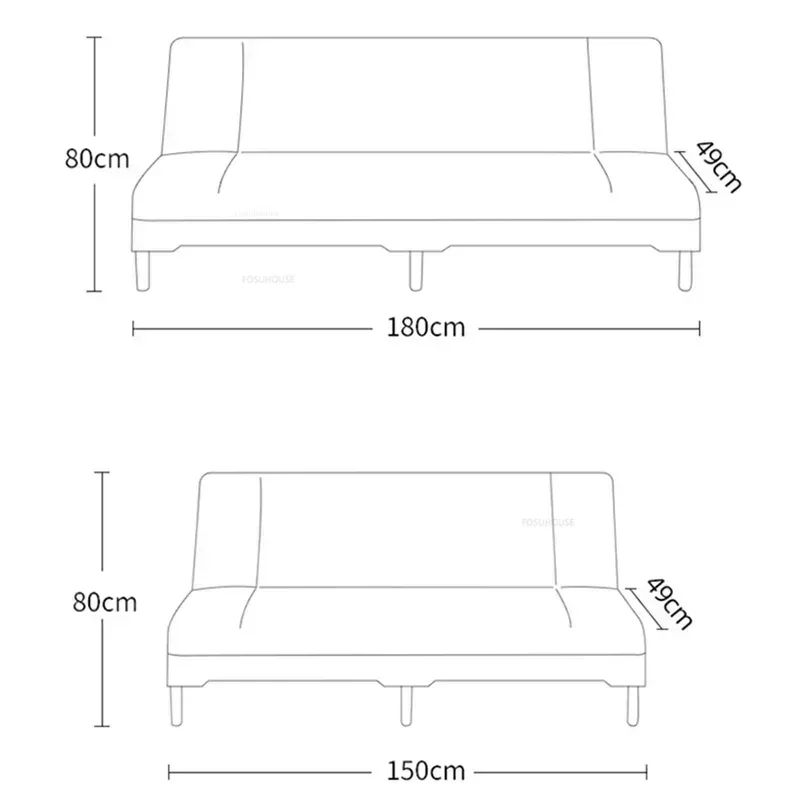 Канапе современные для маленького приема стильный крем кровати двойные Узелок