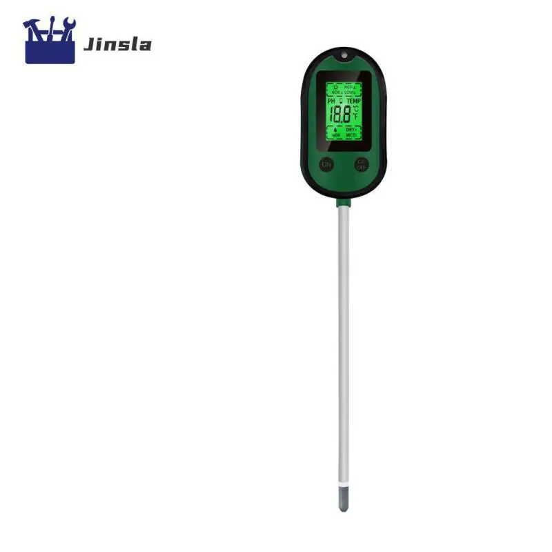 

Lowers And Plants Soil Temperature Tester Gardening Measuring Tool Watering Test Moisture Meter Five-in-one Soil Humidometer