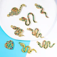 10pcs 4217mm big animal snake pendant necklace bracelet earring handmade diy accessories charm for jewelry making craft supplie
