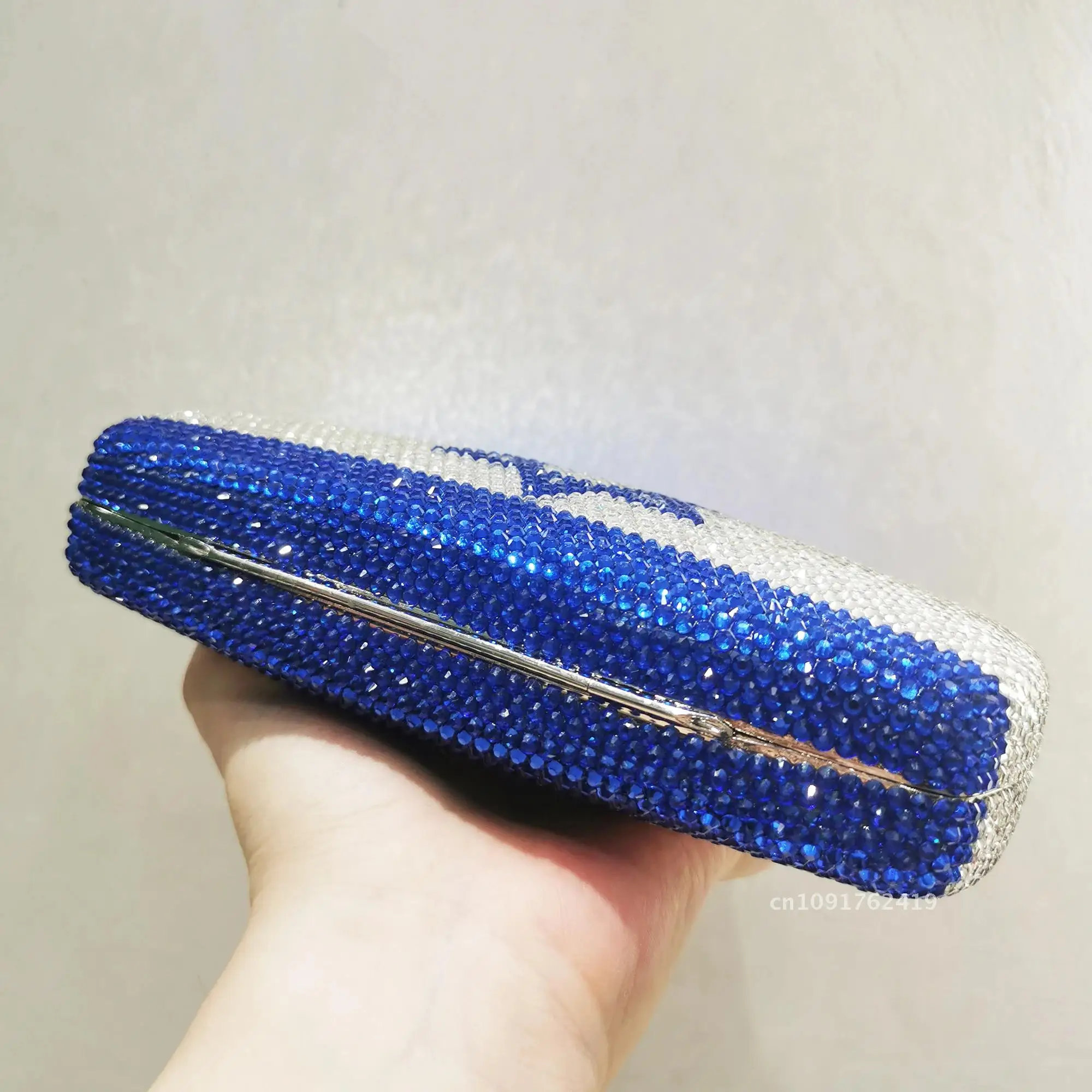 XIYUAN индивидуальные роскошные кристаллы с дизайном флага Израиля вечерняя сумка