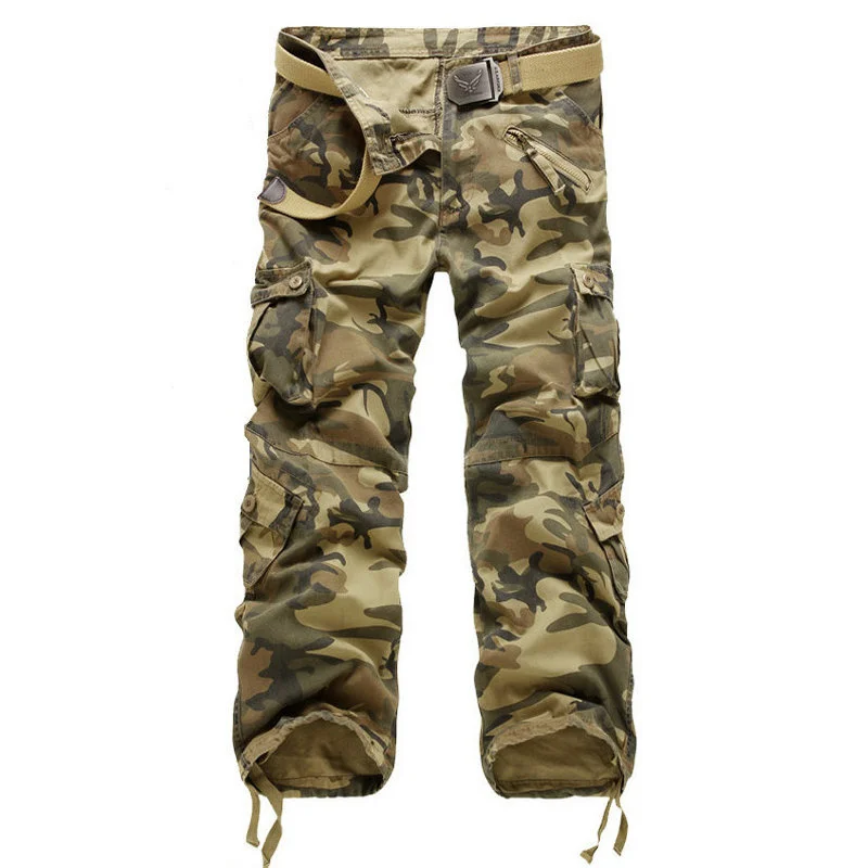 

Men's style tactical pants, casual cotton pants, multi-pocket camouflage