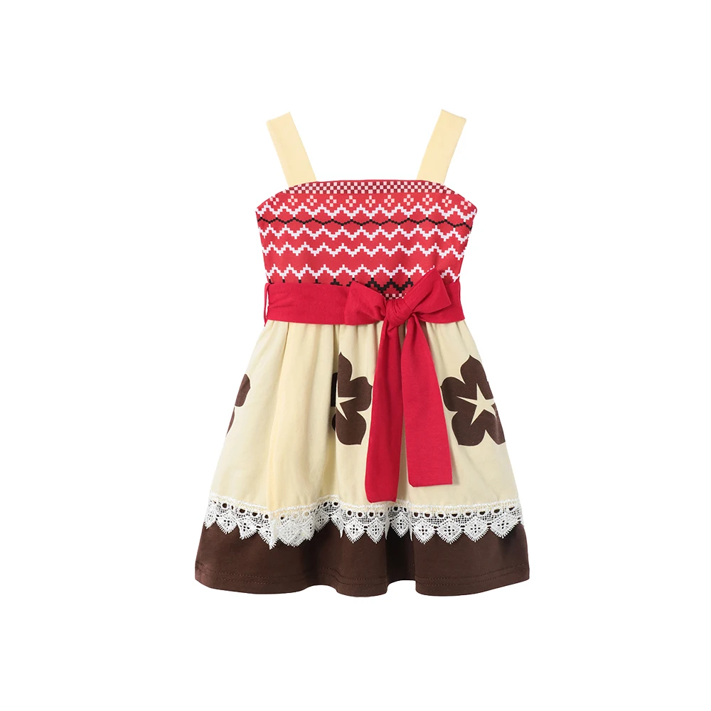 Костюм Моаны для девочек детская одежда принцессы платья с открытой спиной детей