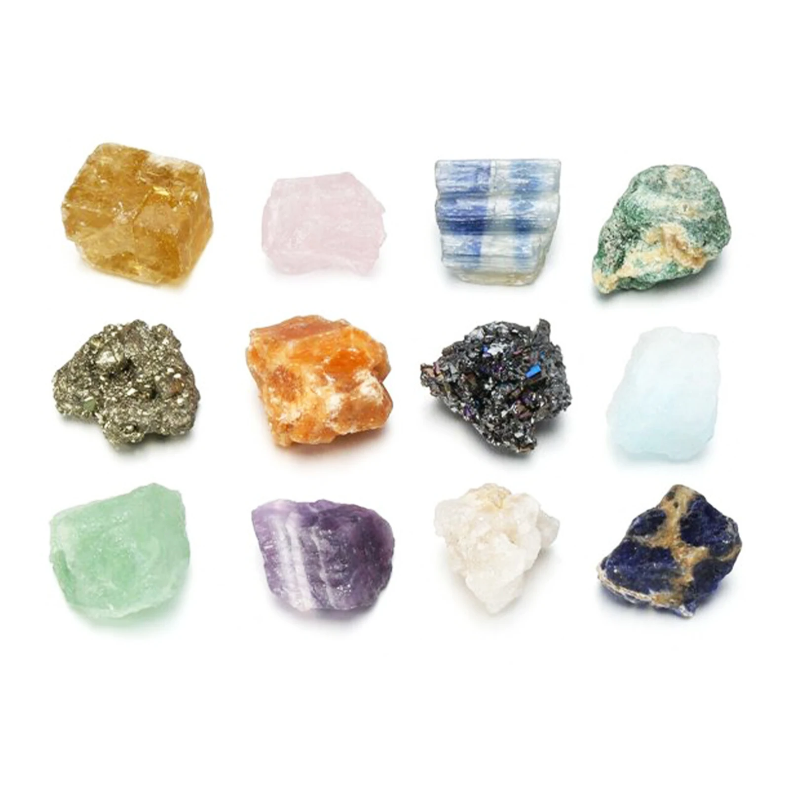 

12 шт./компл. Подарочная коллекция, терапевтические минералы, рабство, медитация, натуральные драгоценные камни, чакра, лечебные кристаллы