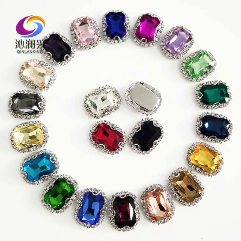 Утолщенные стеклянные хрустальные камни с низом для рукоделия, аксессуары для шитья, для шитья, украшение для рукоделия, свадьбы