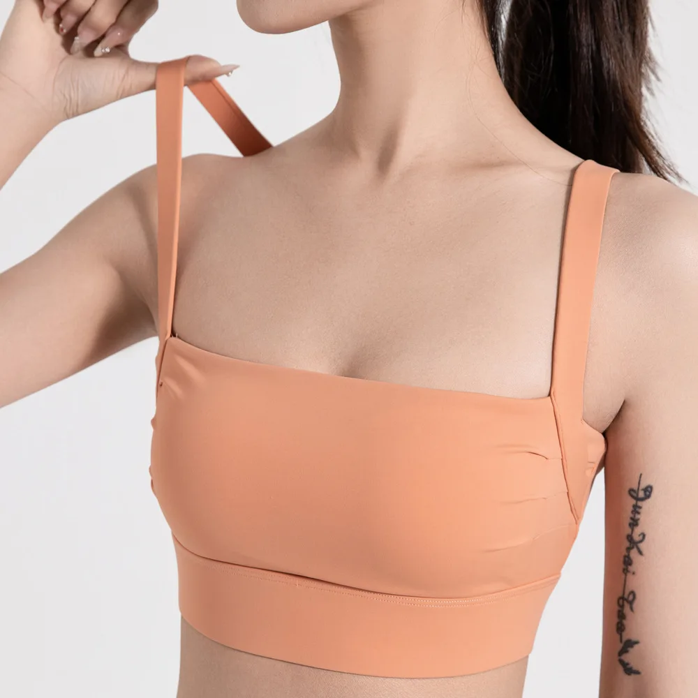 

Solid Color Sexy Fashion Sports Bras Breathable Wirefree Padded Push Up Sports Top Fitness Gym Yoga Workout Bra Sports Bra Top