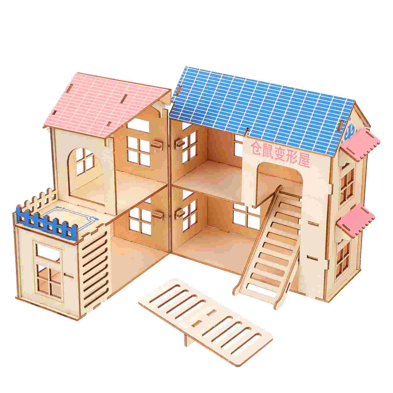 

1Pc Hamster Castle Hamsters Hideout House Natural Rat Room Home Decor