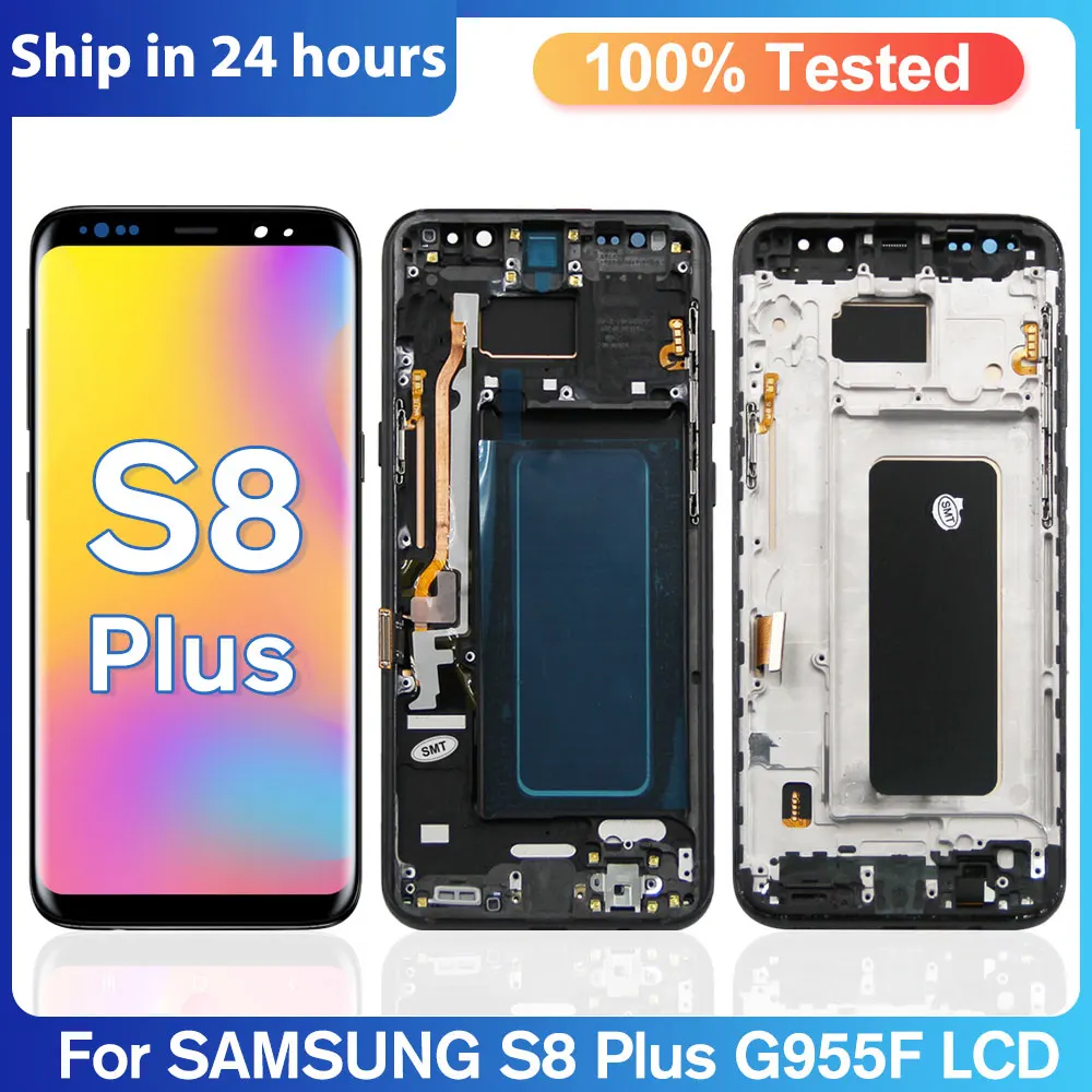 100% New Original S8 Plus Display For Samsung S8+ Display Galaxy S8Plus LCD Touch Screen Replacement For SM-G955F G955FD G955W