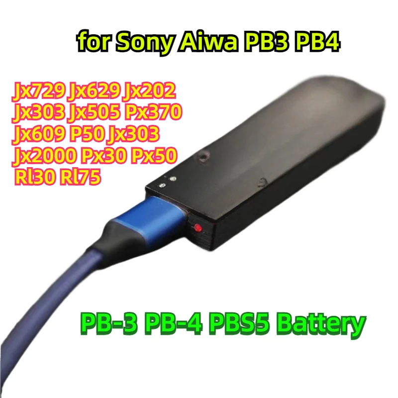 Фото Аккумулятор PB-3 PB-4 PBS5 для Sony Aiwa PB3 PB4 Jx729 Jx629 Jx202 Jx303 Jx505 Px370 Jx609 P50 Jx303 Jx2000 Px30 Px50 Rl30 Rl75 №1