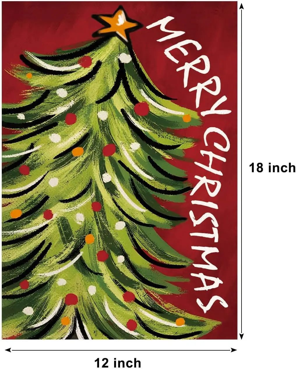 HOMFREEST С Рождеством Садовый Флаг 12x18 дюймов Двусторонний Рождественский Красный