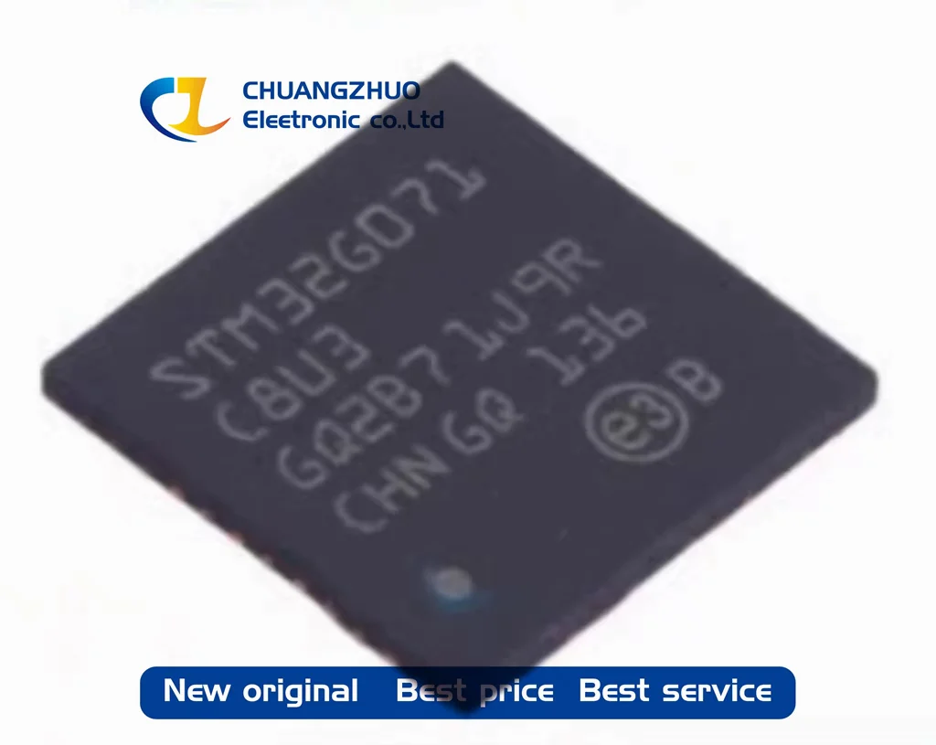 

1Pcs New original STM32G071C8U3 64KB ARM-MSeries 64MHz 44 UFQFPN-48(7x7) Microcontroller Units