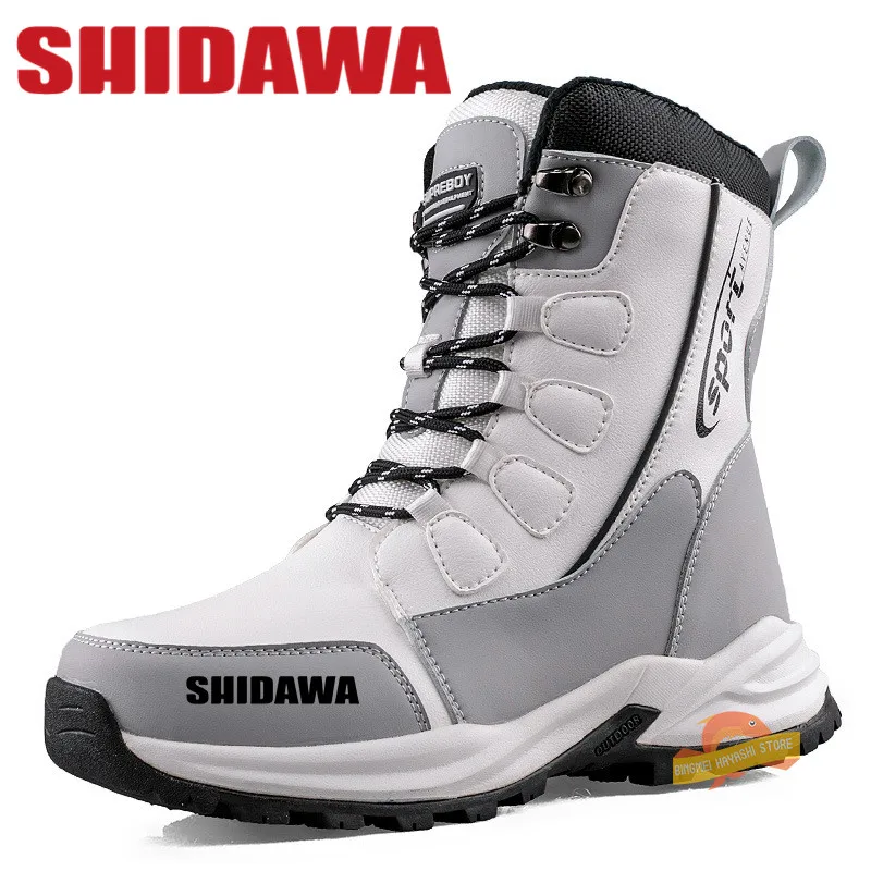 Мужская обувь SHIDAWA зимние плюшевые утолщенные сапоги трендовые Высокие Ботинки