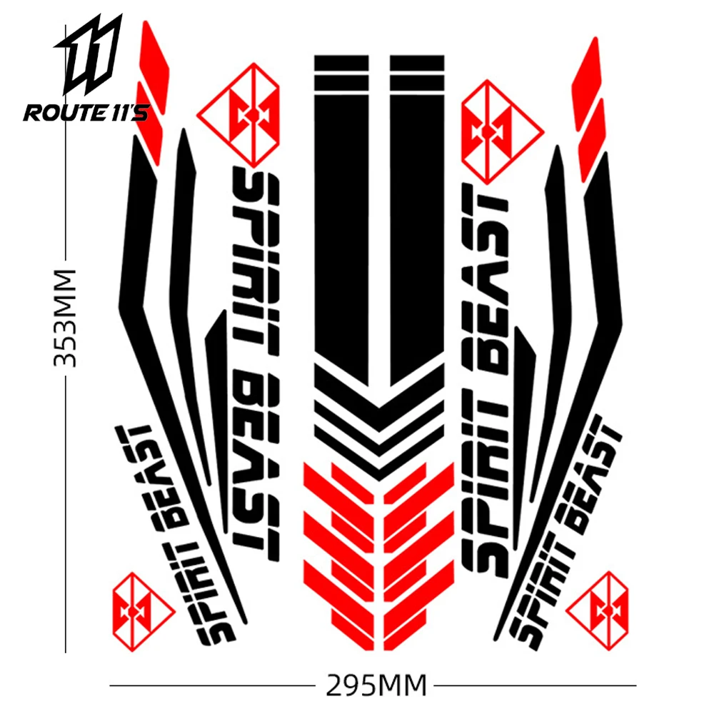 

SPIRIT BEAST Motorcycle Sticker Motorbike Stickers Motocross Pegatinas Protector Moto Feul Tank Pad