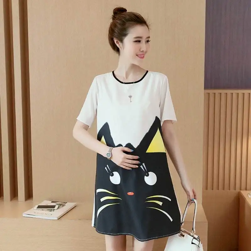 

Maternity Pregnant 2022 Funny Women T Shirt red Girl Pregnancy Announcement Shirt New Mom Big Size Clothes