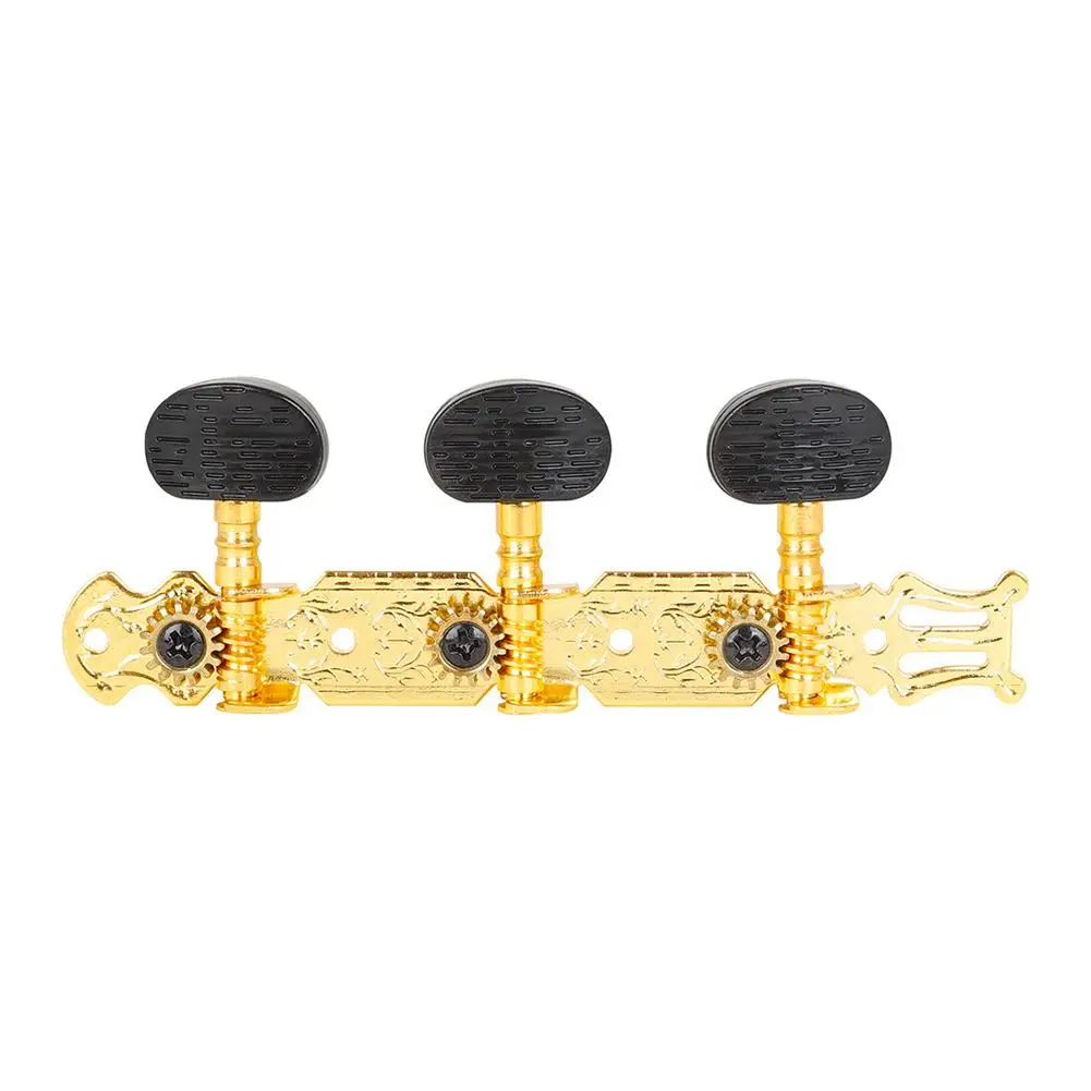 

YOUZI 2pcs Copper Classical Guitar Knobs Wooden Guitar Tuning Keys Tuners Machine Head With Screws Guitar Accessories