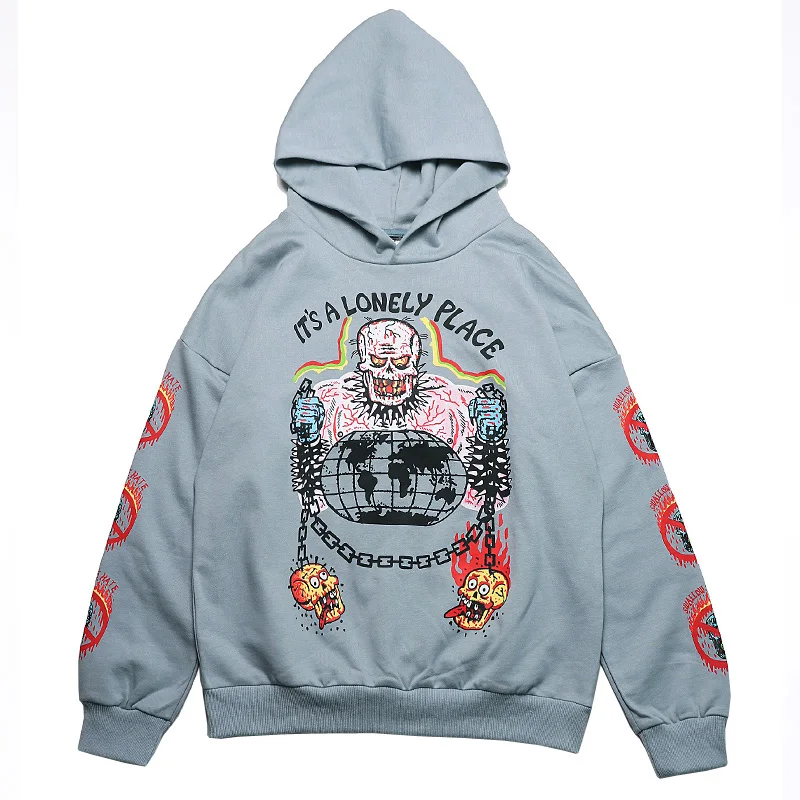 

Graffiti Mens Sweatshirt Printed Oversize Harajuku Loose Casual Couple Hoodies Stranger Things Hooded and Fleece HoodieSweat