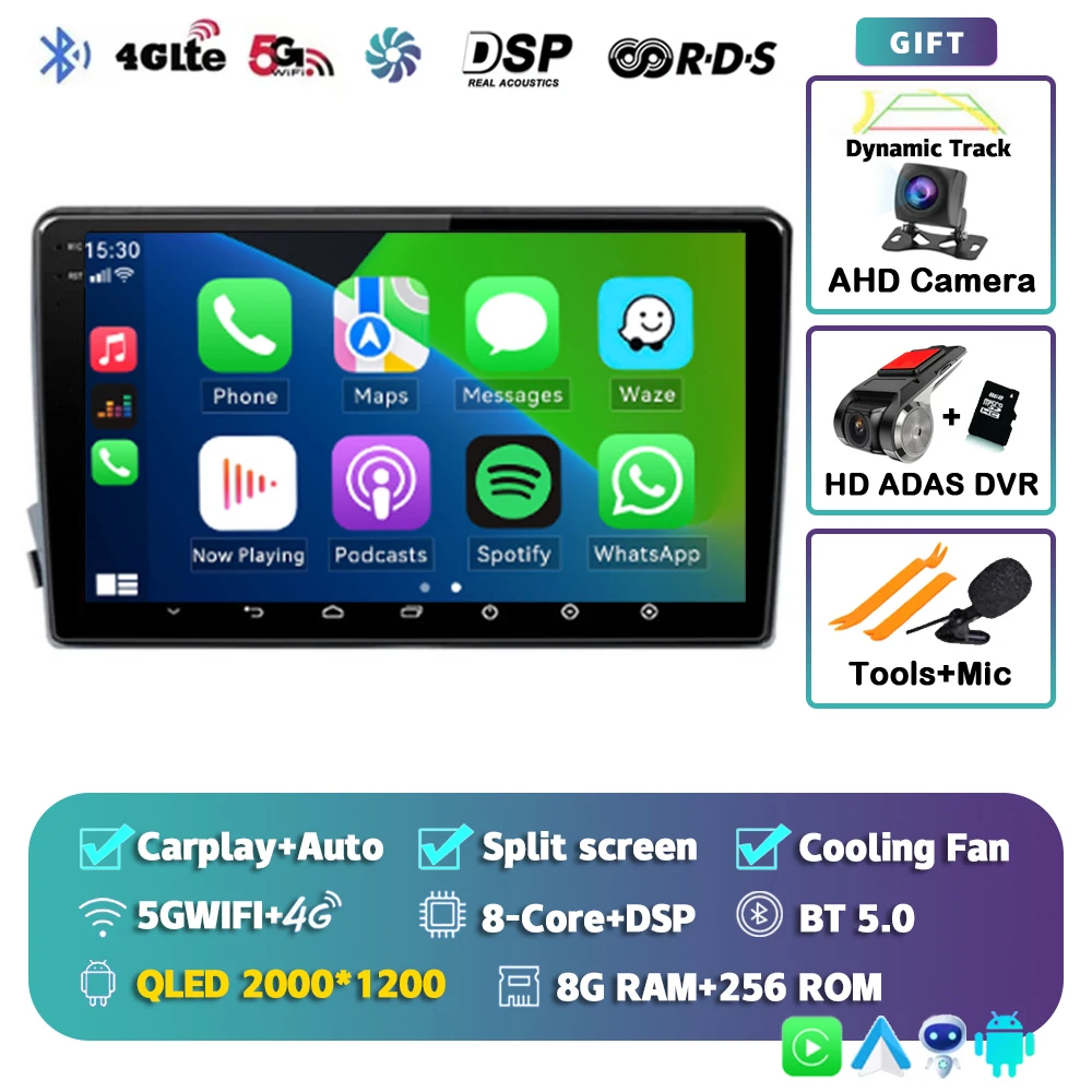

Android 15 для SsangYong Kyron Actyon C100 2005-2011 2K QLED Android Автомобильный радиоприемник Мультимедийный стереоплеер GPS AI Voice CarPlay 4G