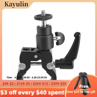 kayulin small super clamp crab with 14 20 mini ball head for lcd screen monitor photographic equipment
