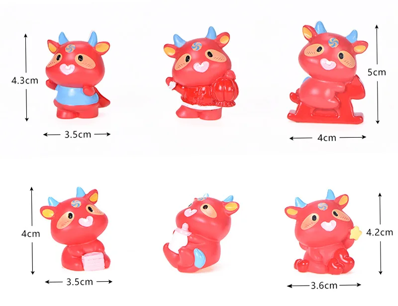 2 шт. декоративные фигурки Супер Корова