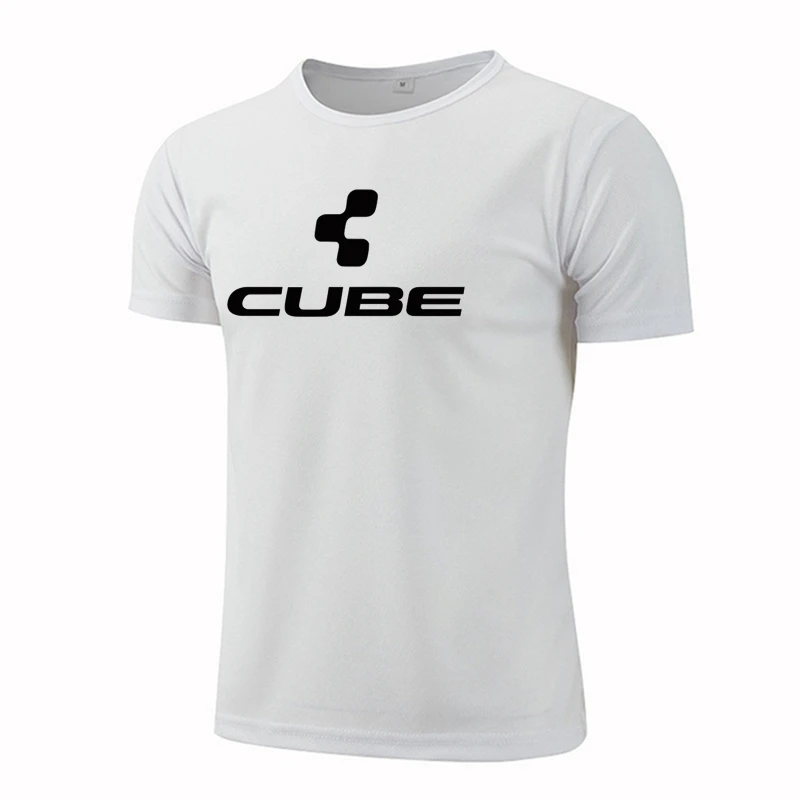 

Men's T Shirt CUBE Letter Print T-Shirts ​Summer Breathable Quick Dry Tracksuits O-neck Short Sleeve Top Outdoor Workout Gym Tee