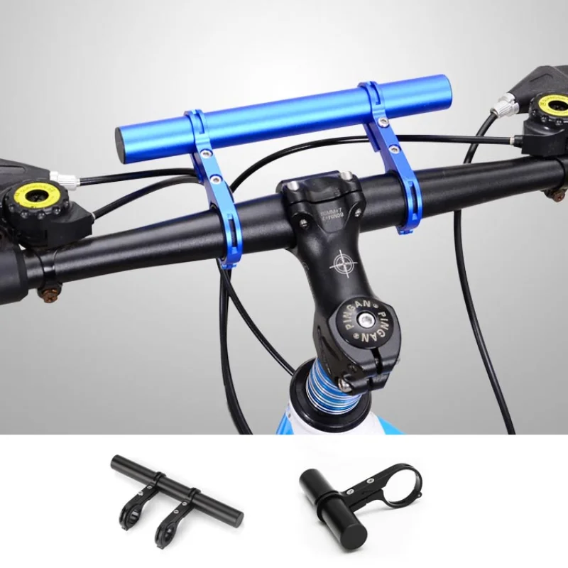 

20CM/10CM Bike Handlebar Extender Aluminum Alloy Bicycle Front Light Bracket Lamp Flashlight Accessories Mountain Bicycle Parts