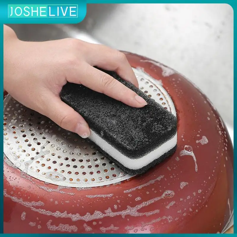 

Bubble Rich Dishwashing Sponge Decontamination Convenient And Fast For Cleaning Sponge Eraser Double-sided 5pcs 3 Layers