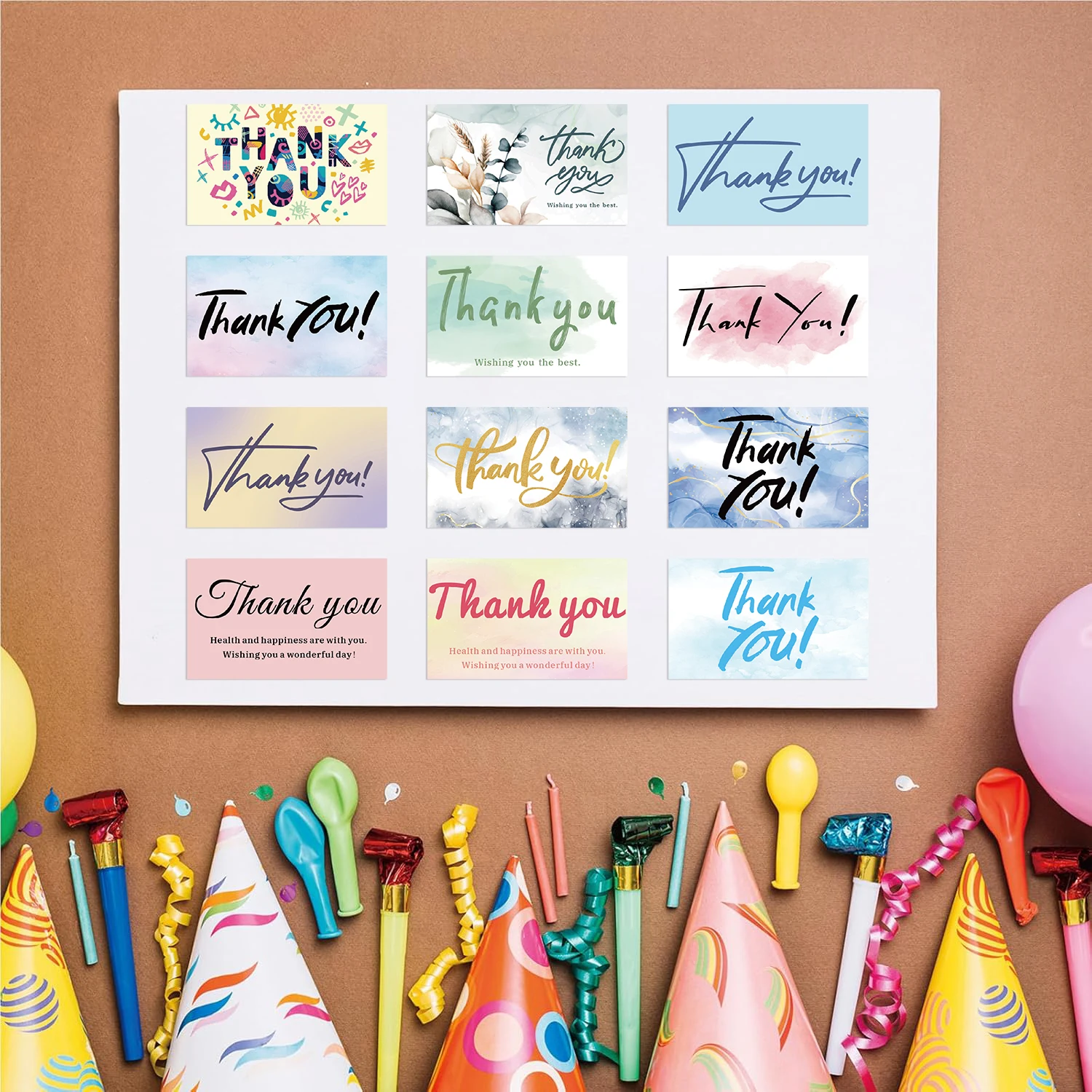 40 шт. наклейки Спасибо милые красочные этикетки для малого бизнеса или