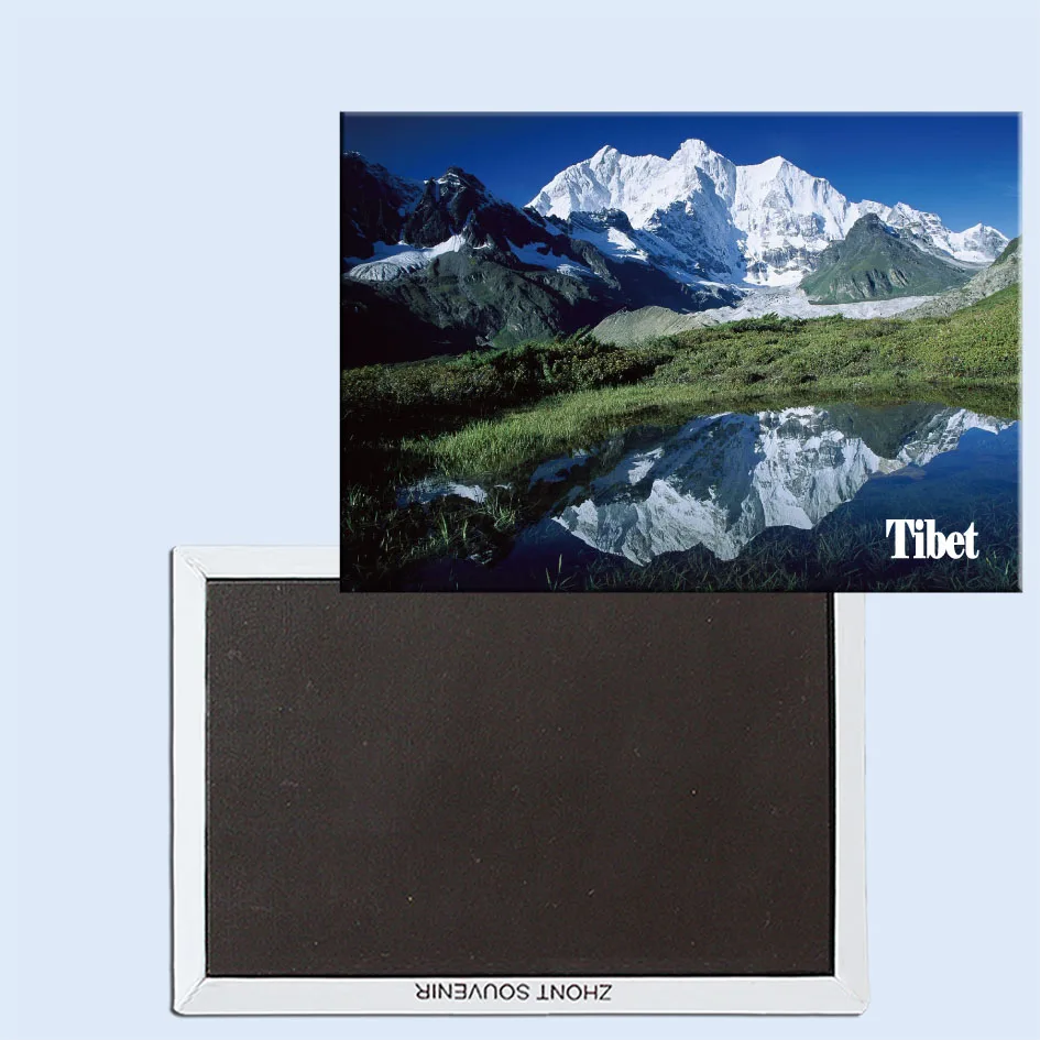 Chomolonzo пик, ледник Kangshung, Тибет, магнит на холодильник, туристические сувениры, домашние Креативные украшения 24715