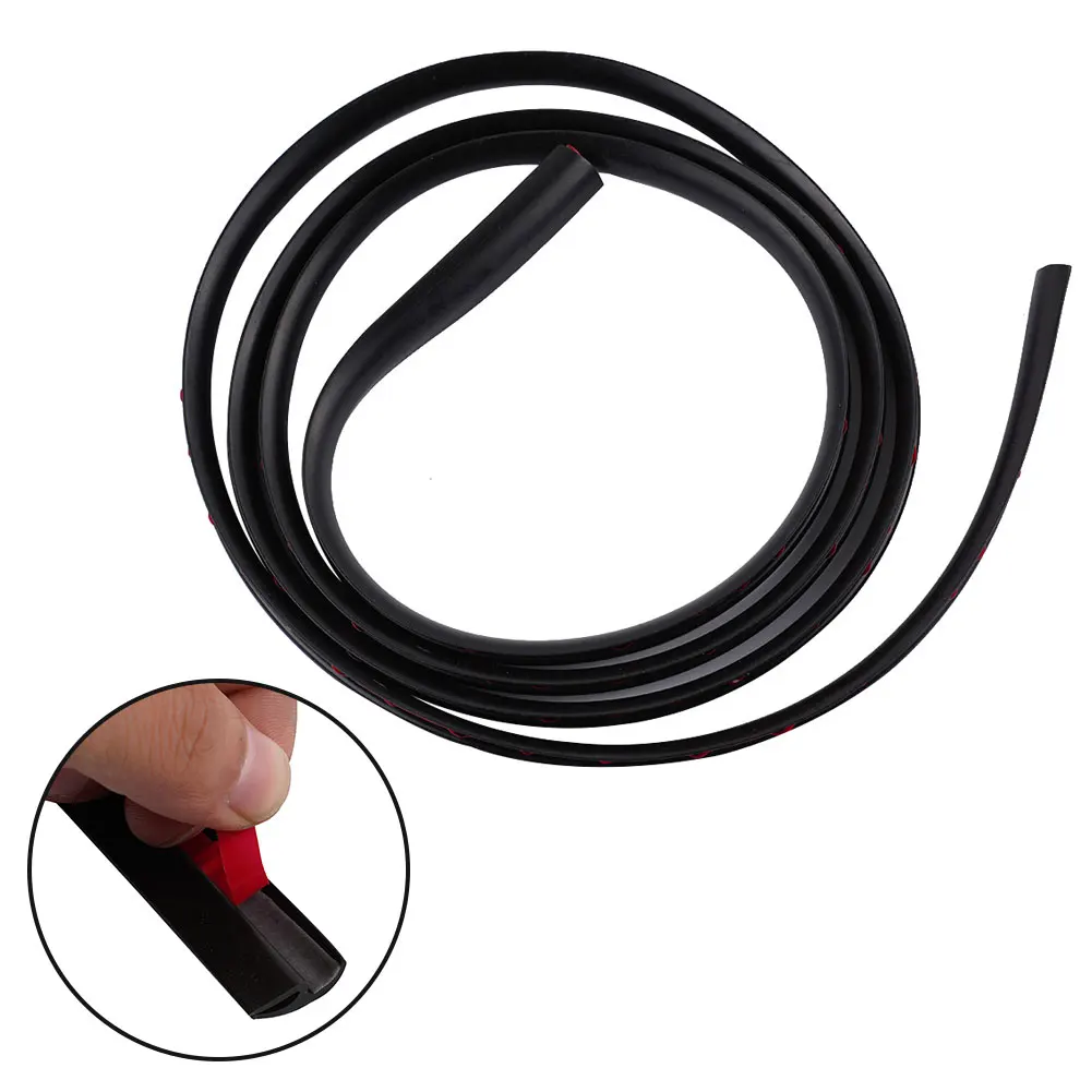 

High Quality Sealed Strip Windshield Part 1pc Windshield Glass Moulding Rubber Trim Universal W/ Tape Adhesive