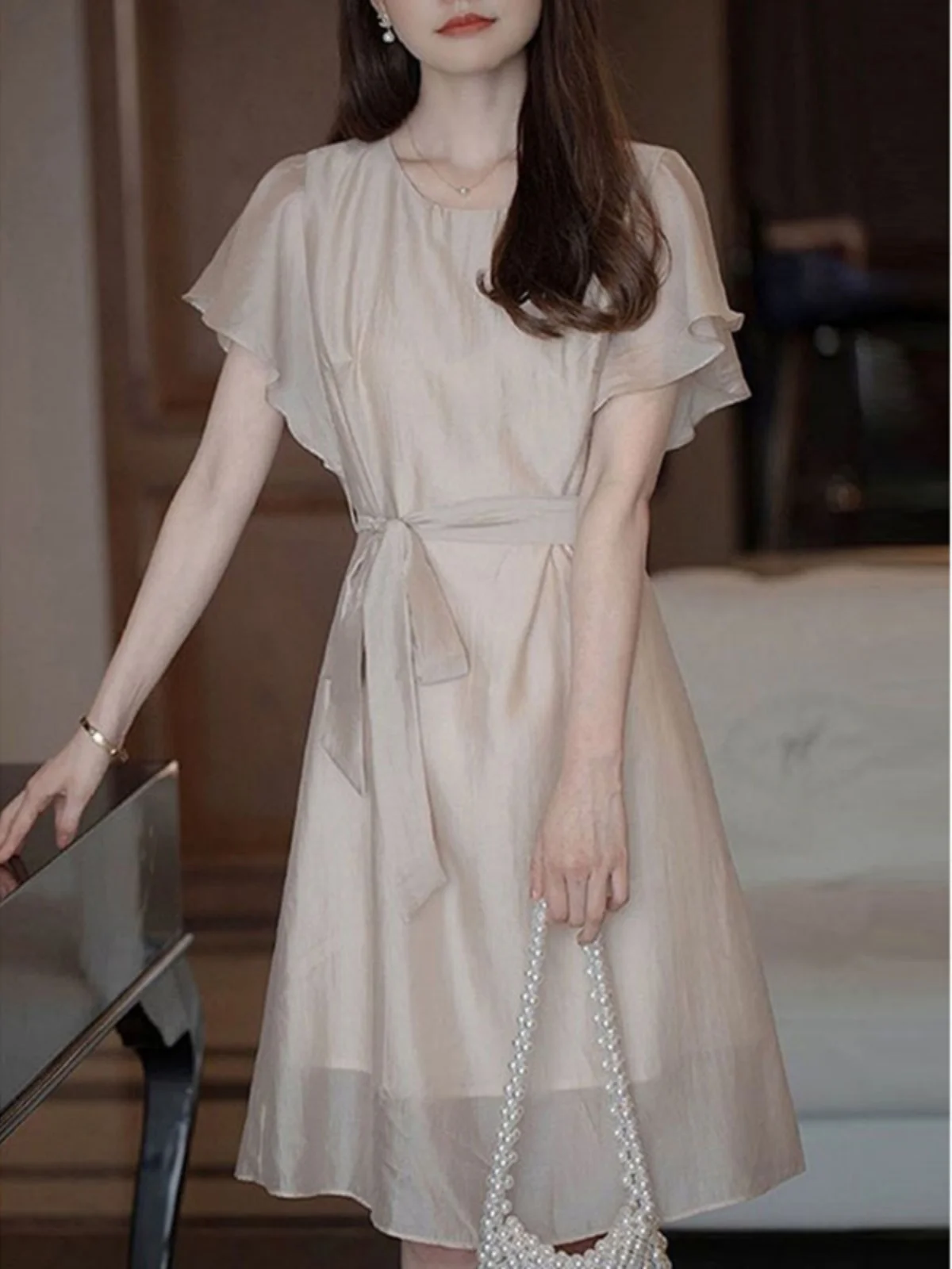 Женское летнее платье трапециевидной формы роскошное стильное Новое