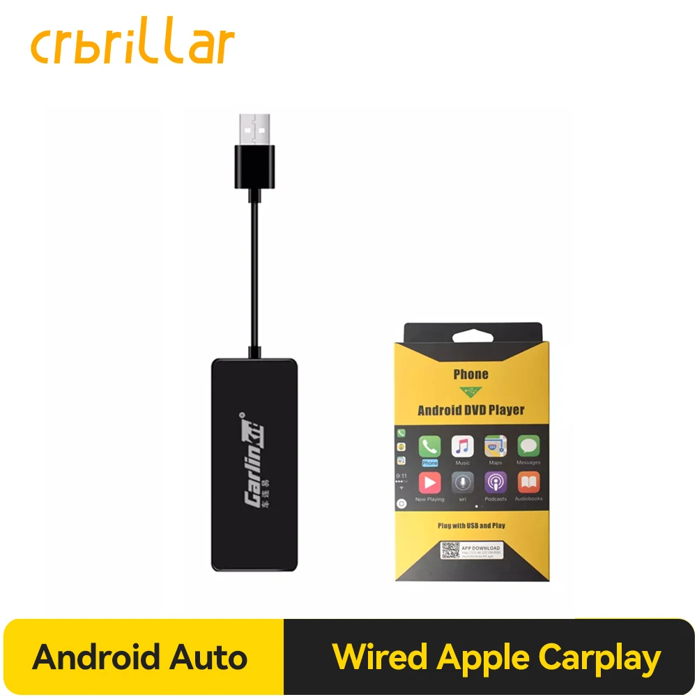 Carlinkit Проводной адаптер для Apple Carplay Android Авто Smart Link USB навигации медиаплеера Mirrorlink