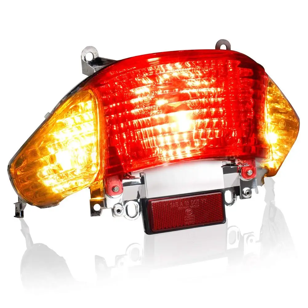 

Scooter Motorcycle Tail Light Rear Brake Turn Signals Taillight Compatible For GY6 50CC 125CC 150CC Lighting Group Accessories