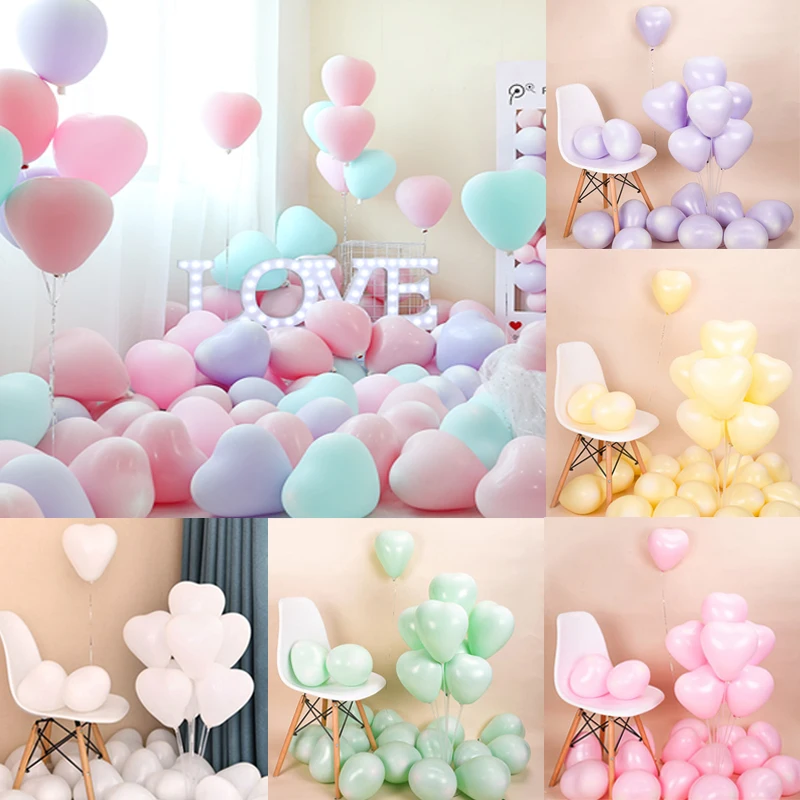 10 шт 12 дюймов цветные полные макароны латексные шары любовь матовые цвета для