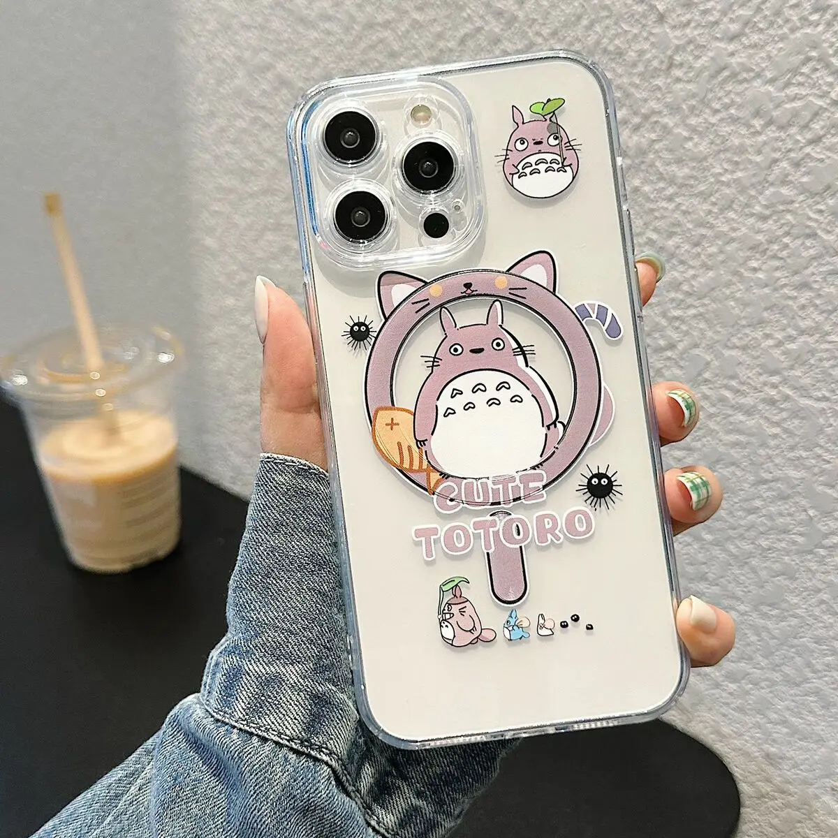 Чехол для телефона Cartoon My N-Neighbors Totoros Magsafe Samsung Galaxy S24 S23 S22 S21 S20 FE Plus Ultra 5G мягкий