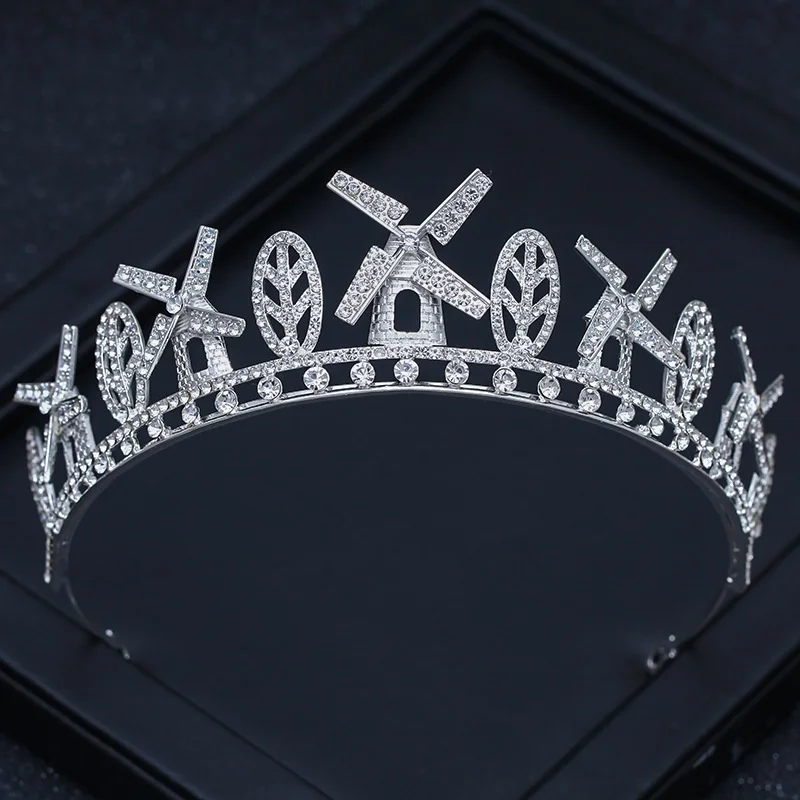 

New Crown Headdress Bride Wedding Accessories Birthday Performance Crown Wedding Dress Dress Hair Accessories