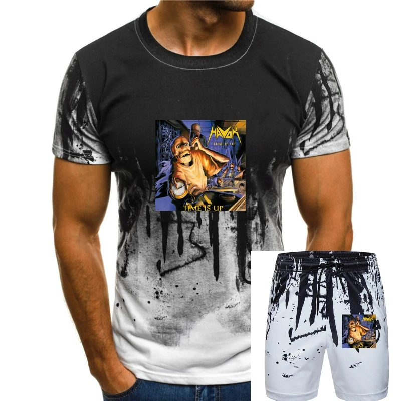 Havok Time Is Up T-Shirt Candlelight Records Trash Metal Black Tee Tops Design Printed T Shirt Harajuku Cartoon T Shirts women