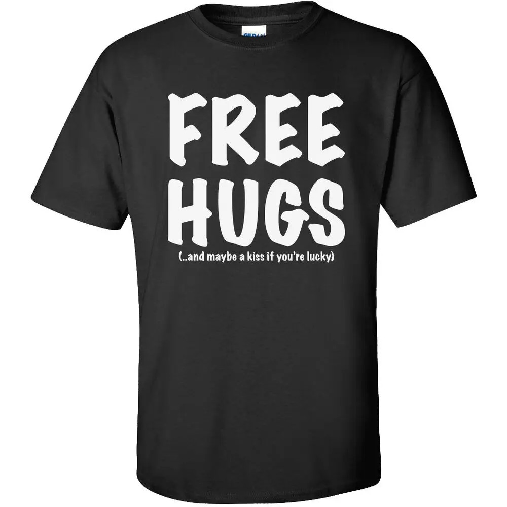 

Free Hugs Short Sleeve T-Shirt In Black - Adult Small To 5X