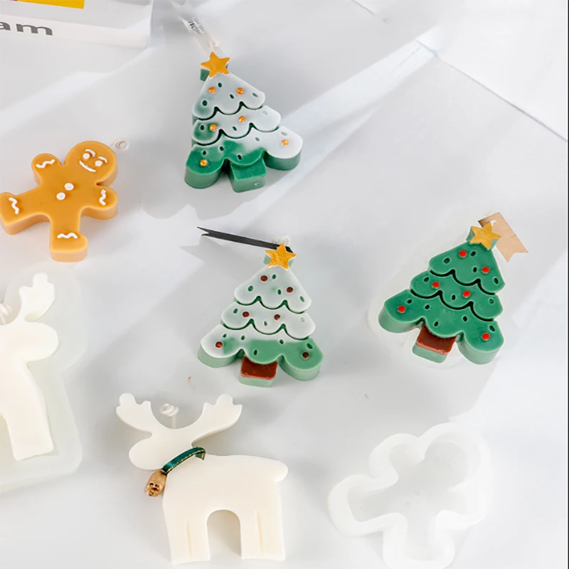 

Aroma Candle Mold Silicone Mold DIY Christmas Ornament Decoration Handmade Soap Aroma Mold Home Ornaments Candle Making Supplies