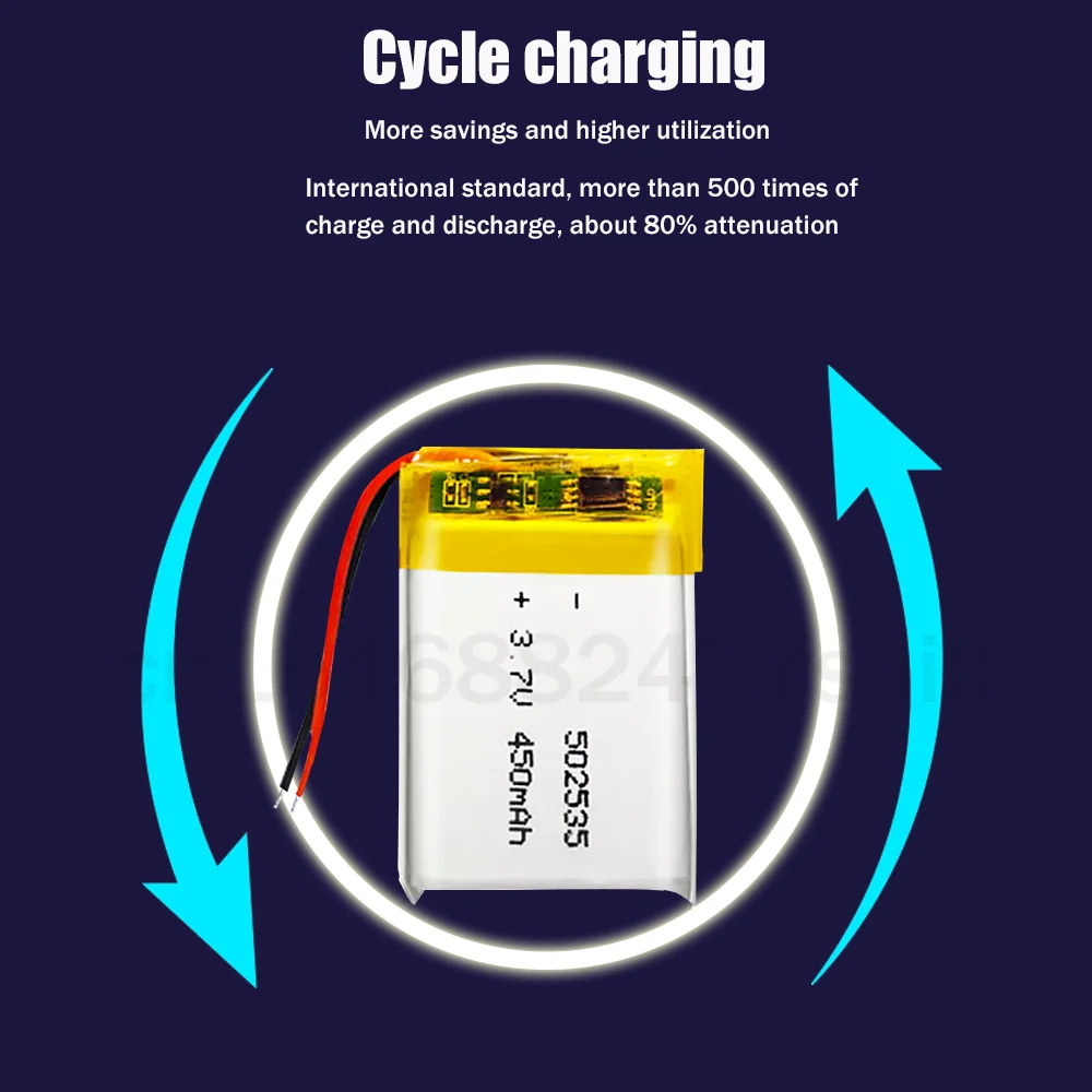 502535 052535 3 7 V 450mAh литий-полимерная литий-ионная аккумуляторная батарея для MP3 MP4 DVD GPS
