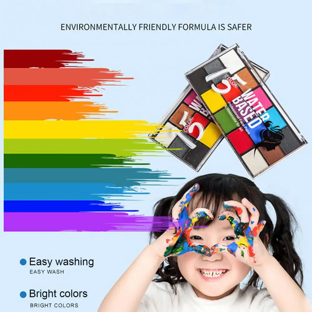 

Easy to Remove Durable Christmas Halloween Cosplay Body Face Paint Convenient Body Pigments Safety for Daily Life