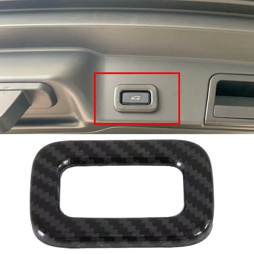 

1 Pc Rear Door Button Sticker Black Styling Panel Sticker Trim Sticker Panel Cover for Vehicle Car