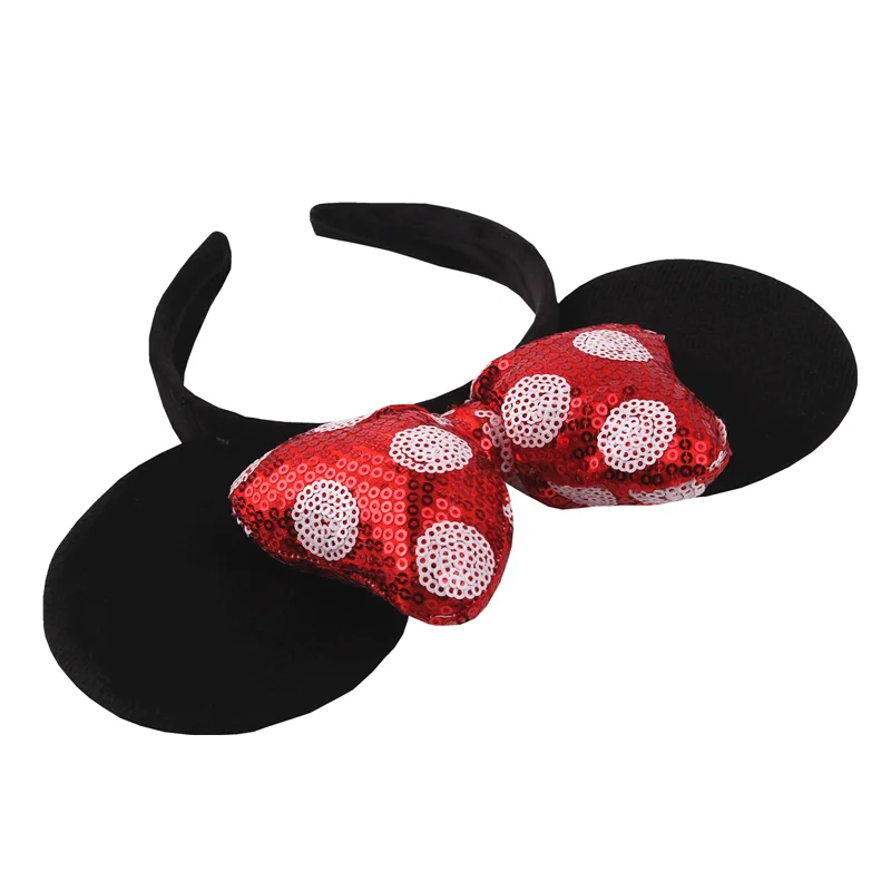 Лидер продаж классическая повязка на голову с бантом в горошек большого размера