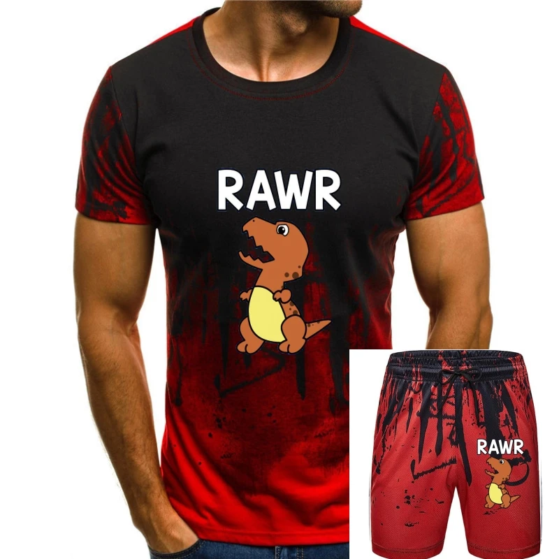 

Summer Dinosaur Rawr T-Shirt For Men Natural O-Neck Leisure Boy Girl Tshirts 2020 Big Size 3xl 4xl 5xl Hiphop Tops