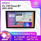 Автомобильный мультимедийный плеер Android11 DSP HDMI + IPS экран для Volkswagen VW Magotan Passat CC B6 B7 2012-2015 Авторадио Wi-Fi 4G 2DIN